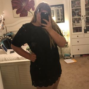 boohoo black dress